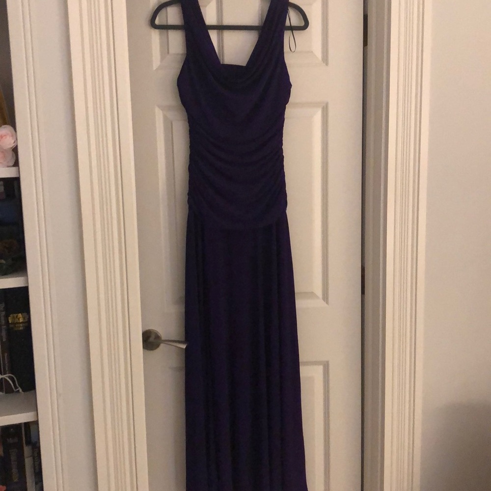 Nightway purple maxi dress